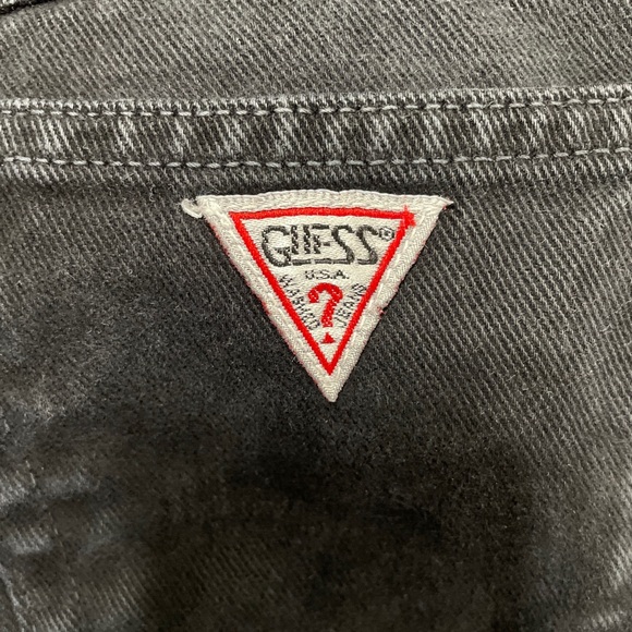 Guess by Georges Marciano Mom Jeans Womens High Rise Black Vintage Size 27 - Picture 3 of 13